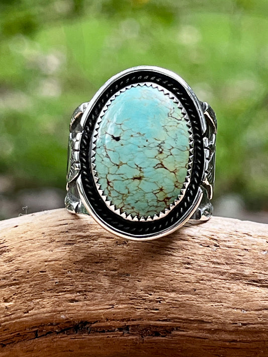 “The Natural” Natural Blackjack turquoise ring-size 10