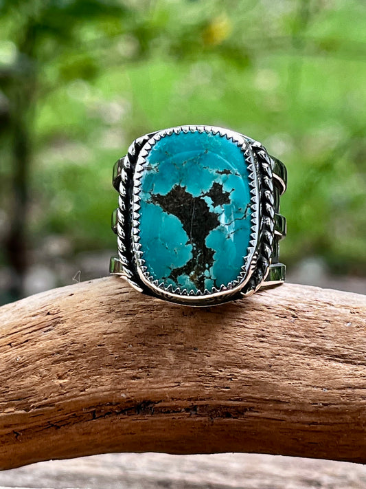 “The Bird” Tyrone Turquoise ring-size 10.5