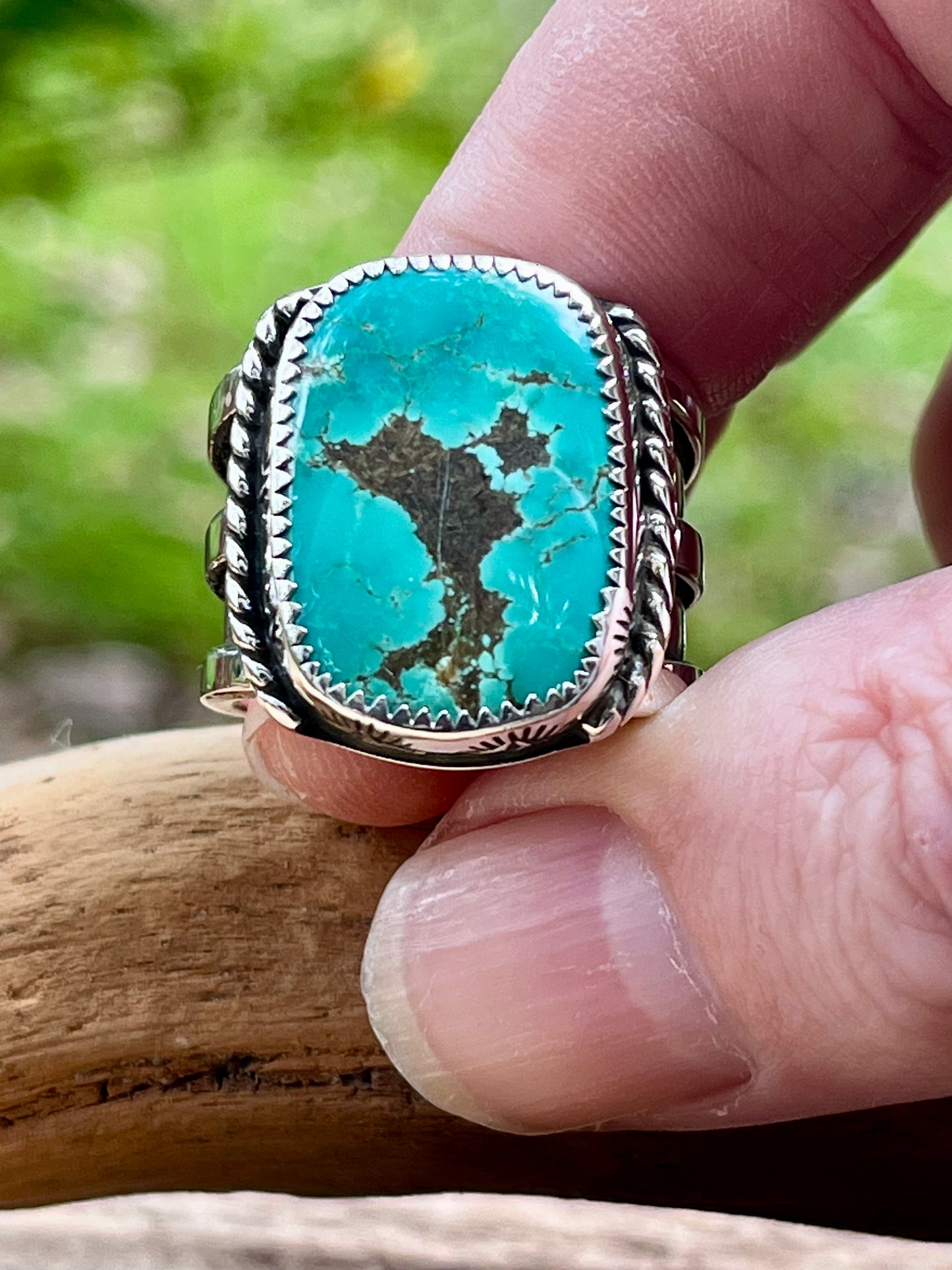 “The Bird” Tyrone Turquoise ring-size 10.5