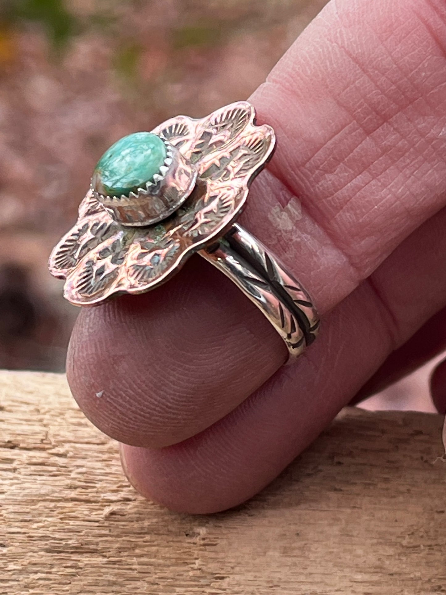 Copper “spinner” ring Sz-7.5