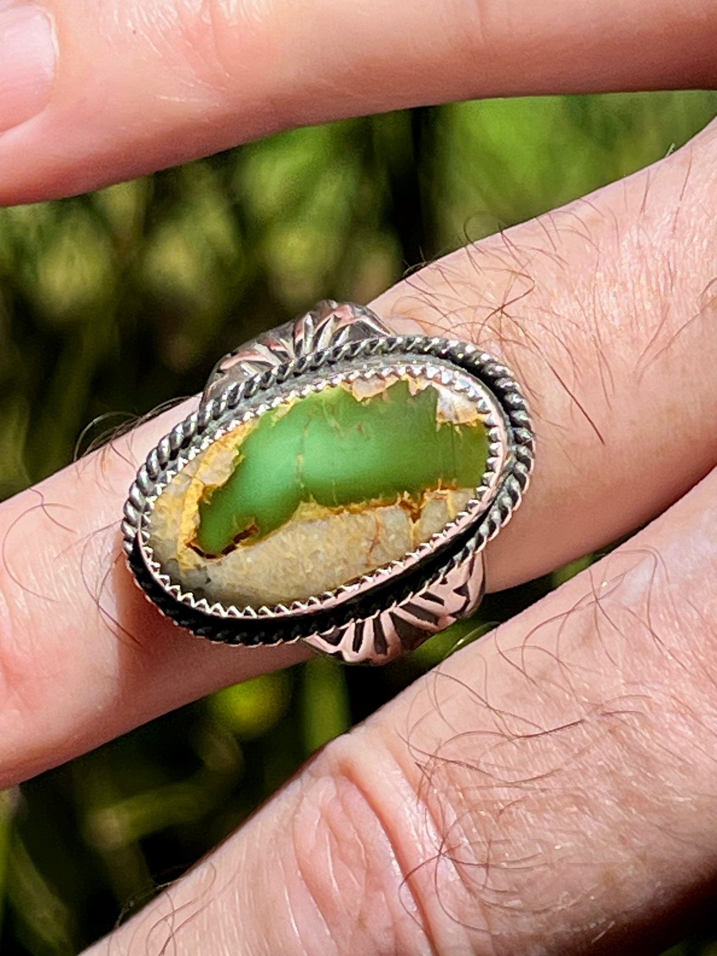“The Vibrance inside” Unique Royston Ribbon Turquoise size -8.25-8.5