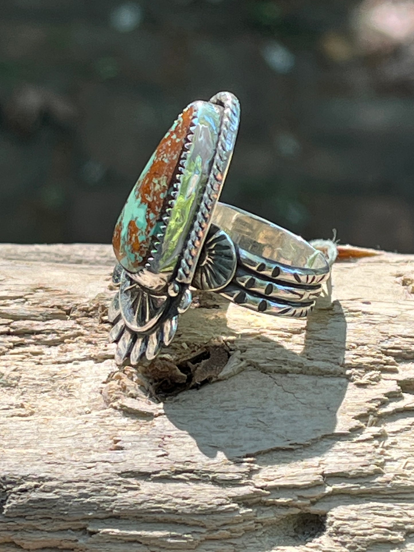 Pilot Mountain Turquoise ring-size 8