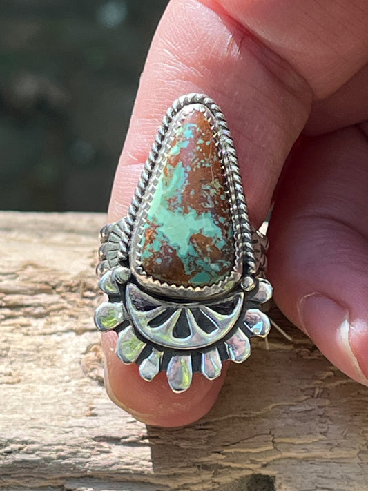 Pilot Mountain Turquoise ring-size 8