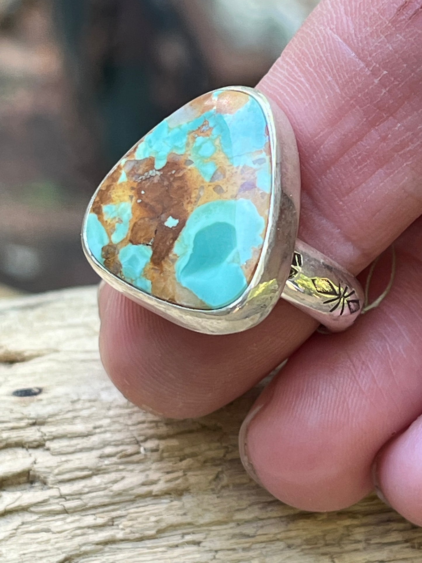 Pilot Mountain Turquoise ring-size 8