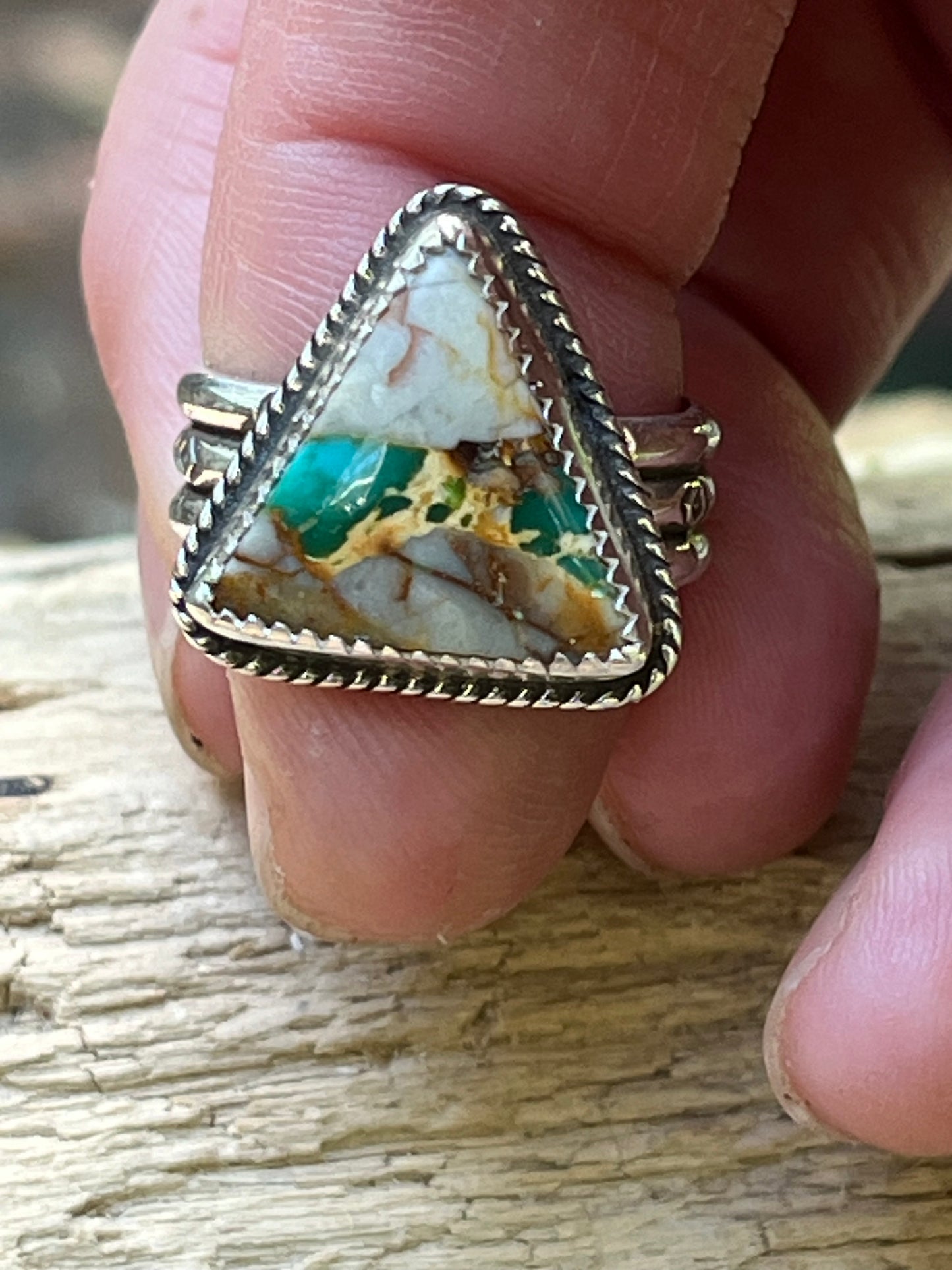 Pilot Mountain Turquoise ring-size 8
