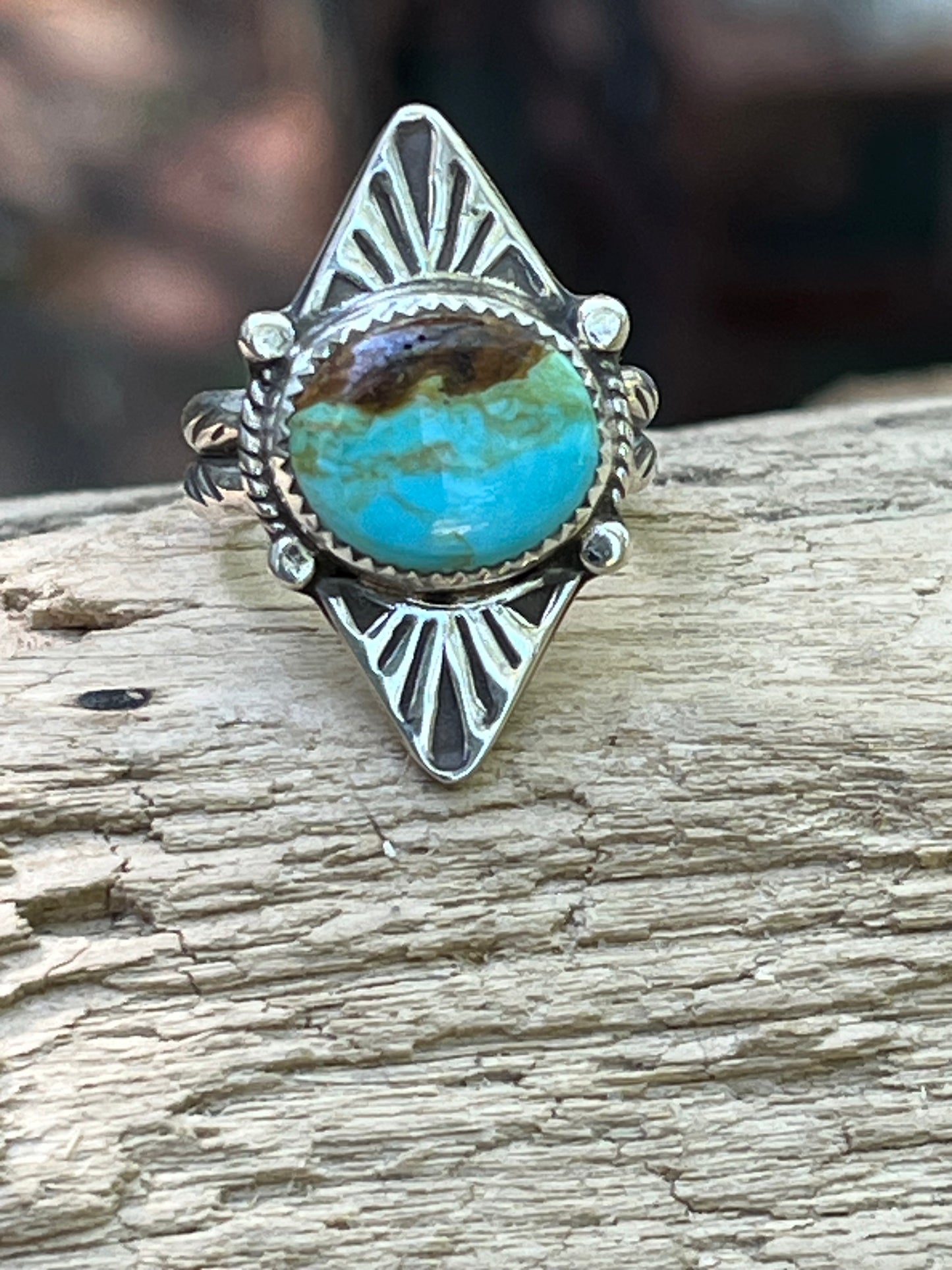 Royston Turquoise “the seeker” ring-size 8