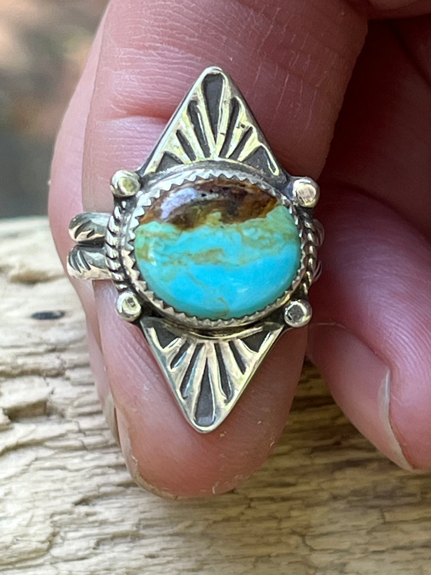 Royston Turquoise “the seeker” ring-size 8