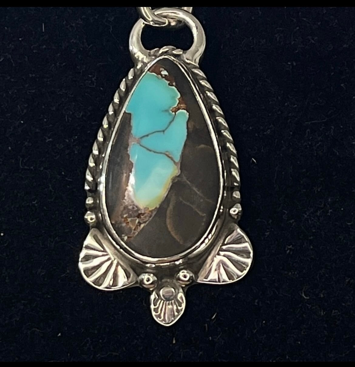 Brannon Blue turquoise “statement”pendant