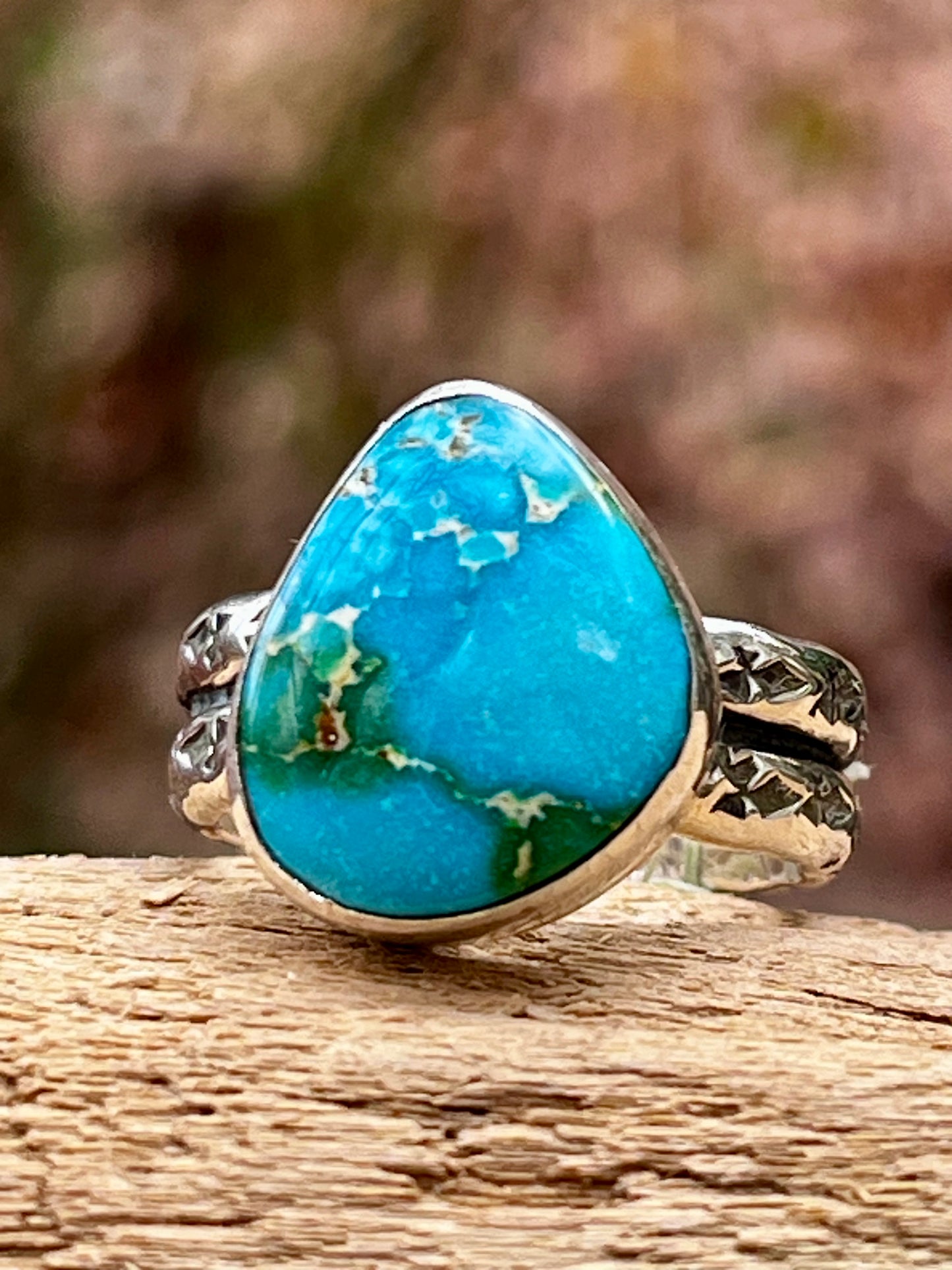 Sonoran Gold Turquoise ring Sz-7.75-8