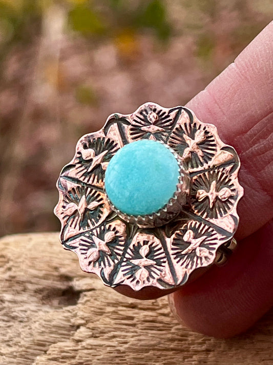 Copper “spinner” ring Sz-8.5