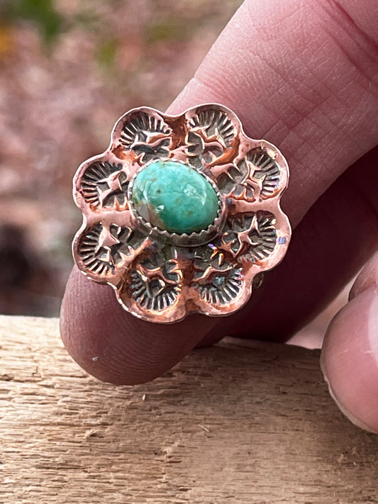 Copper “spinner” ring Sz-7.5