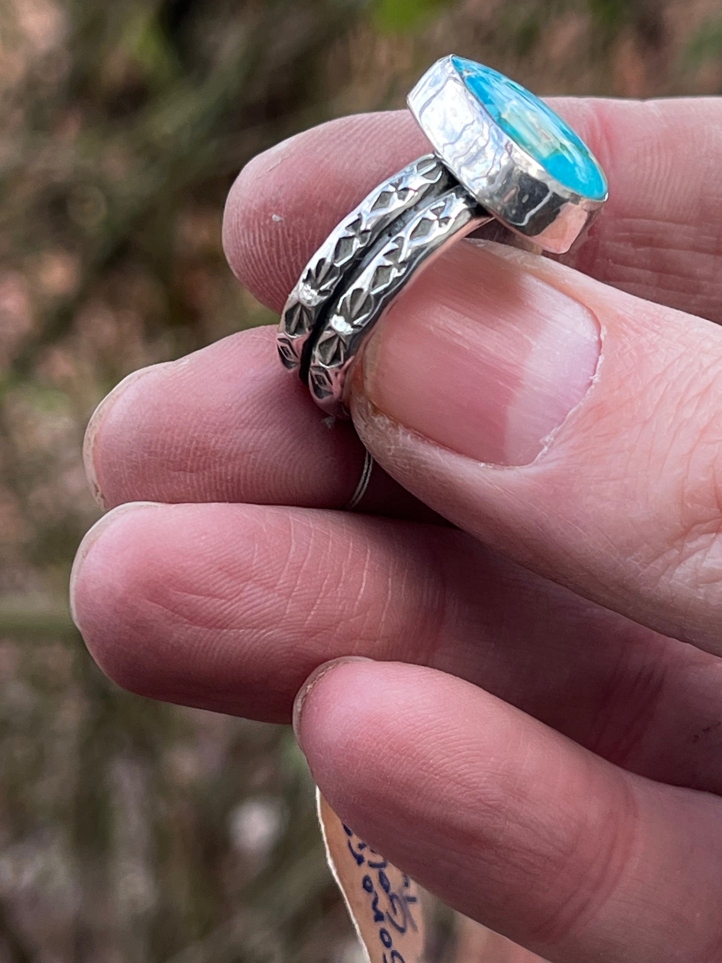 Sonoran Gold Turquoise ring Sz-7.75-8
