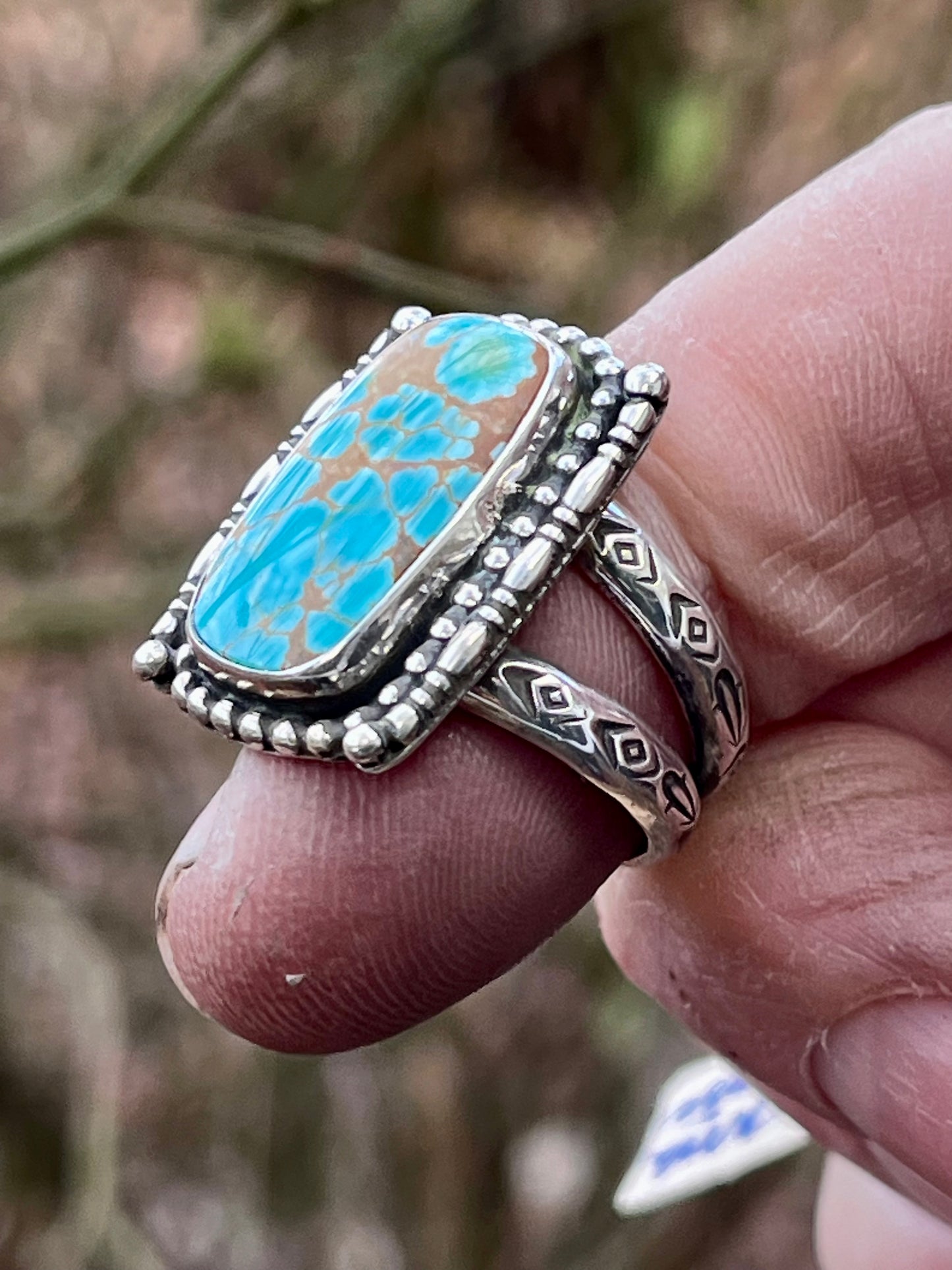 Supernova Turquoise ring Sz-7