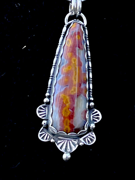 Handcrafted Natural Ocean Jasper Pendant