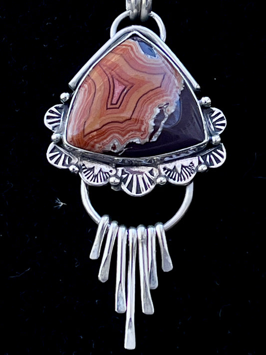 Handcrafted Dryhead Agate Pendant