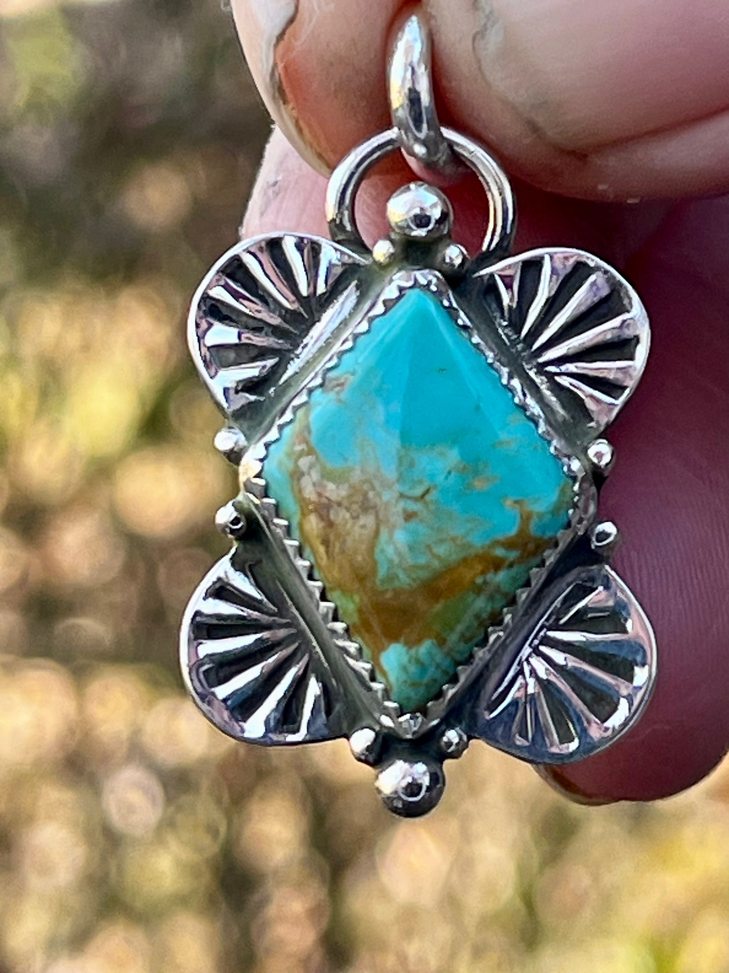 Tyrone Turquoise Pendant