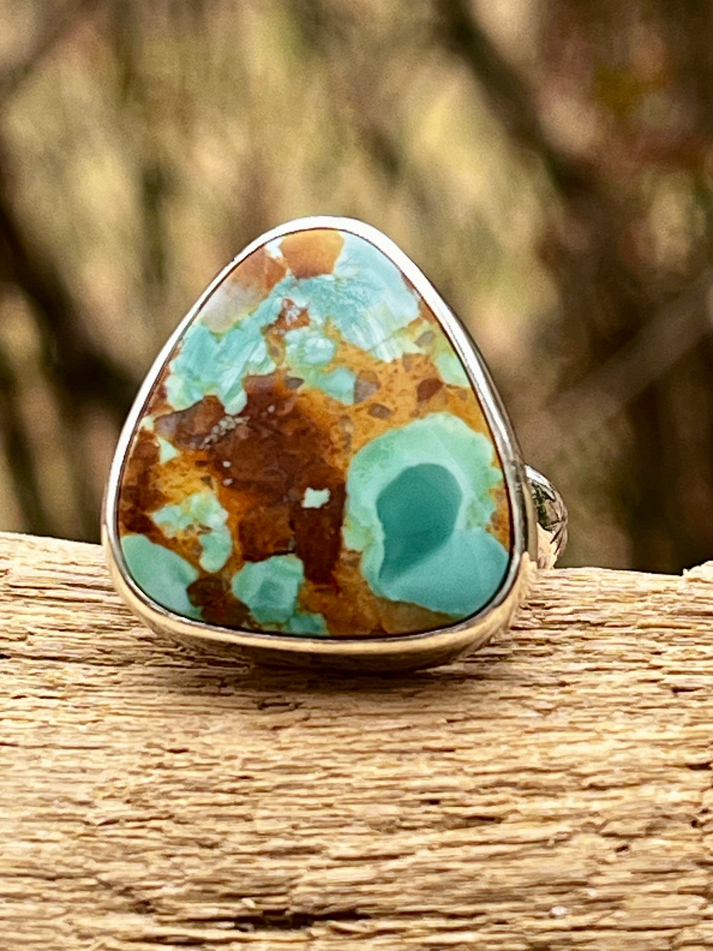 Pilot Mountain Turquoise ring-size 8