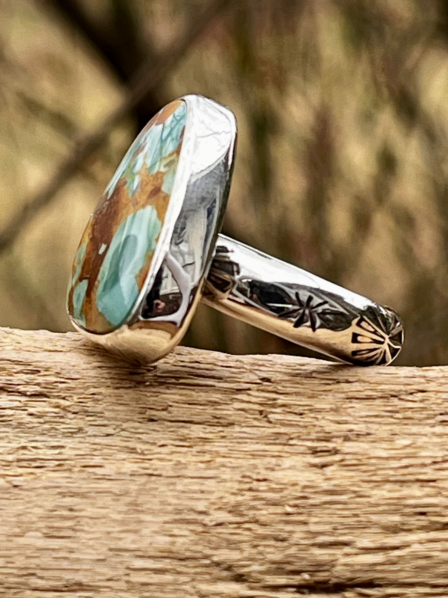 Pilot Mountain Turquoise ring-size 8