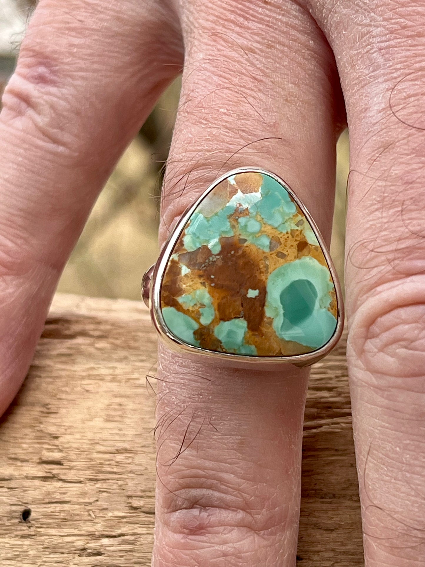 Pilot Mountain Turquoise ring-size 8