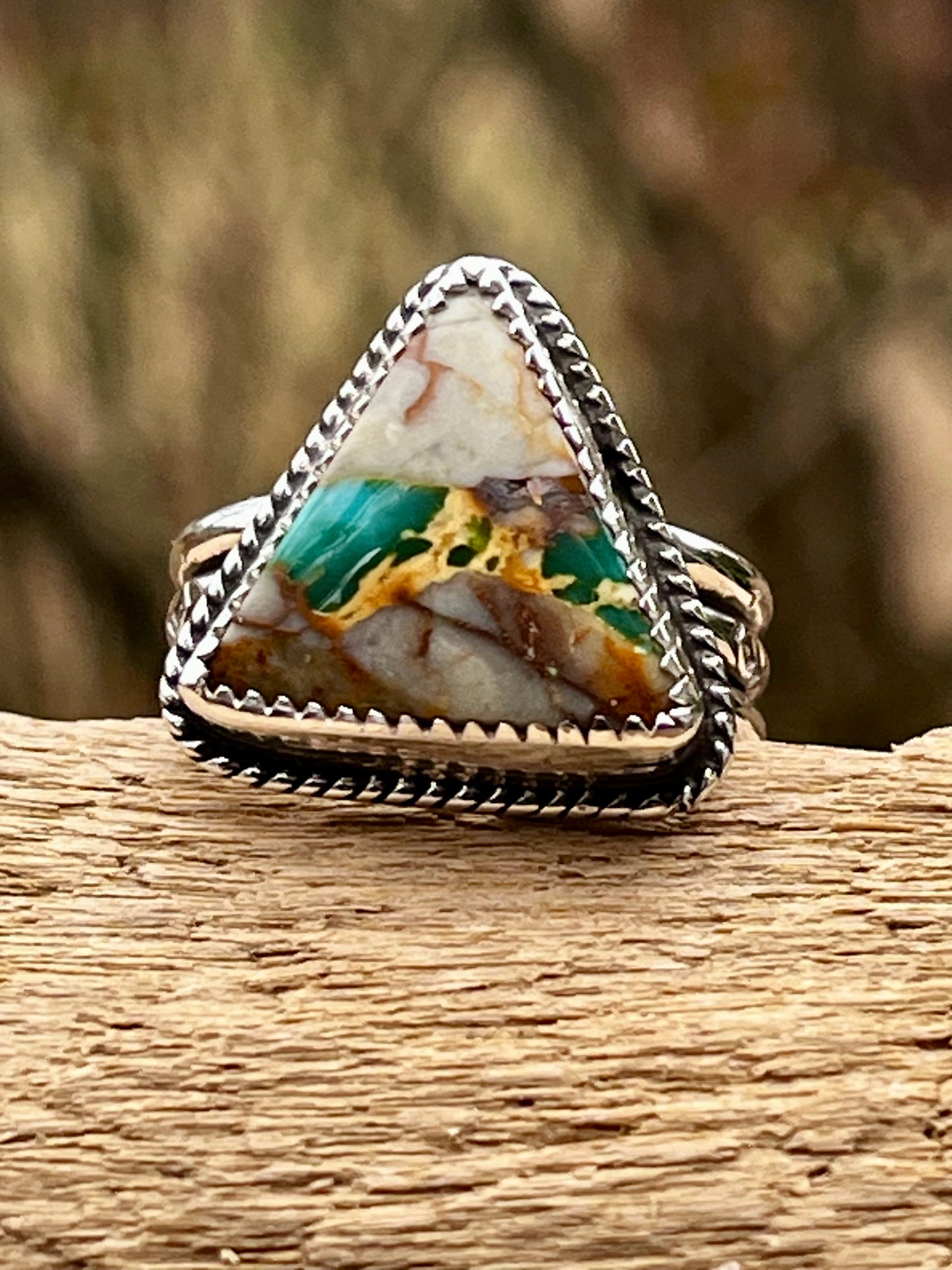 Pilot Mountain Turquoise ring-size 8