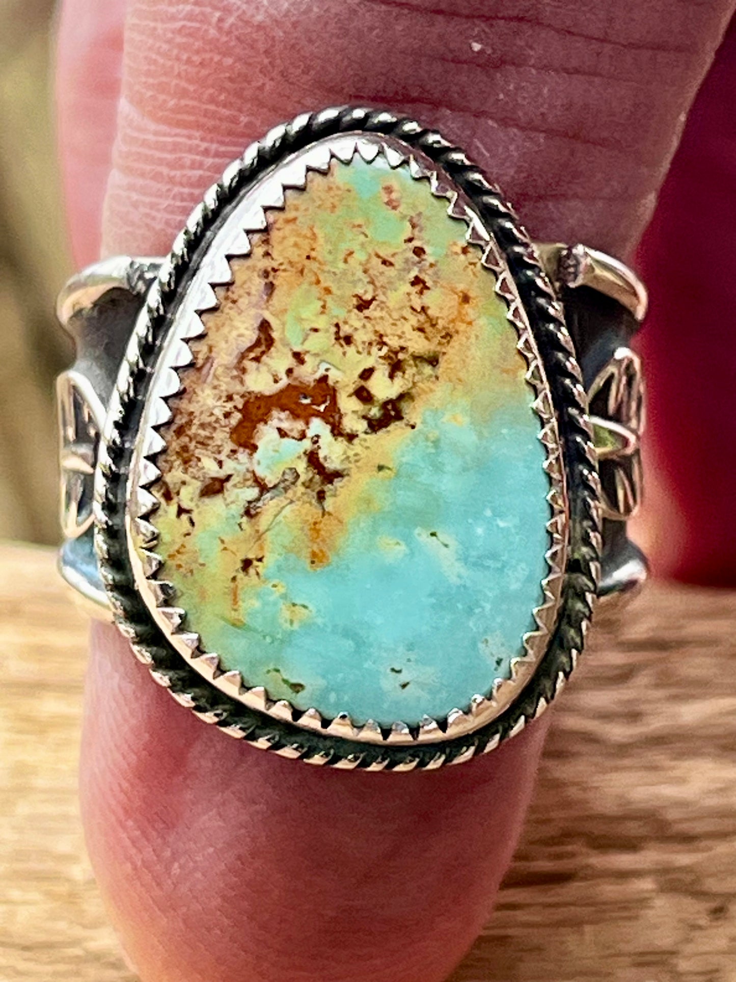 Brannon Blue Turquoise ring-size 8