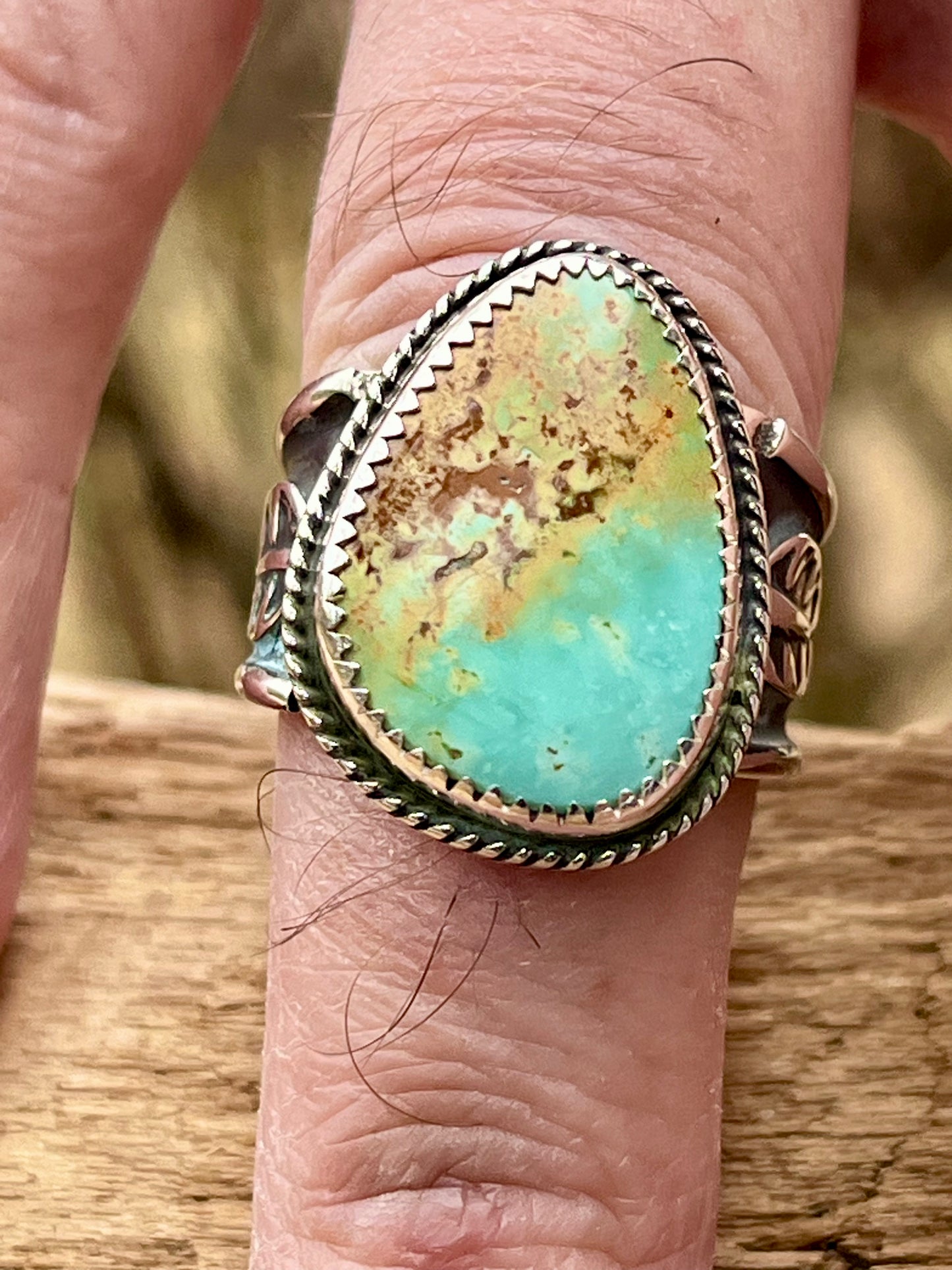 Brannon Blue Turquoise ring-size 8