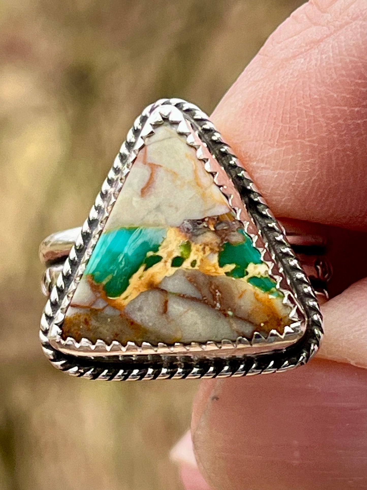 Pilot Mountain Turquoise ring-size 8