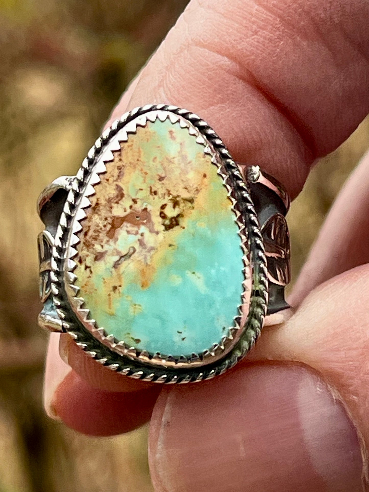 Brannon Blue Turquoise ring-size 8