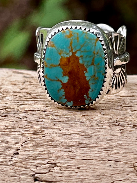 Royston Turquoise “the Statement” statement ring size 8.5