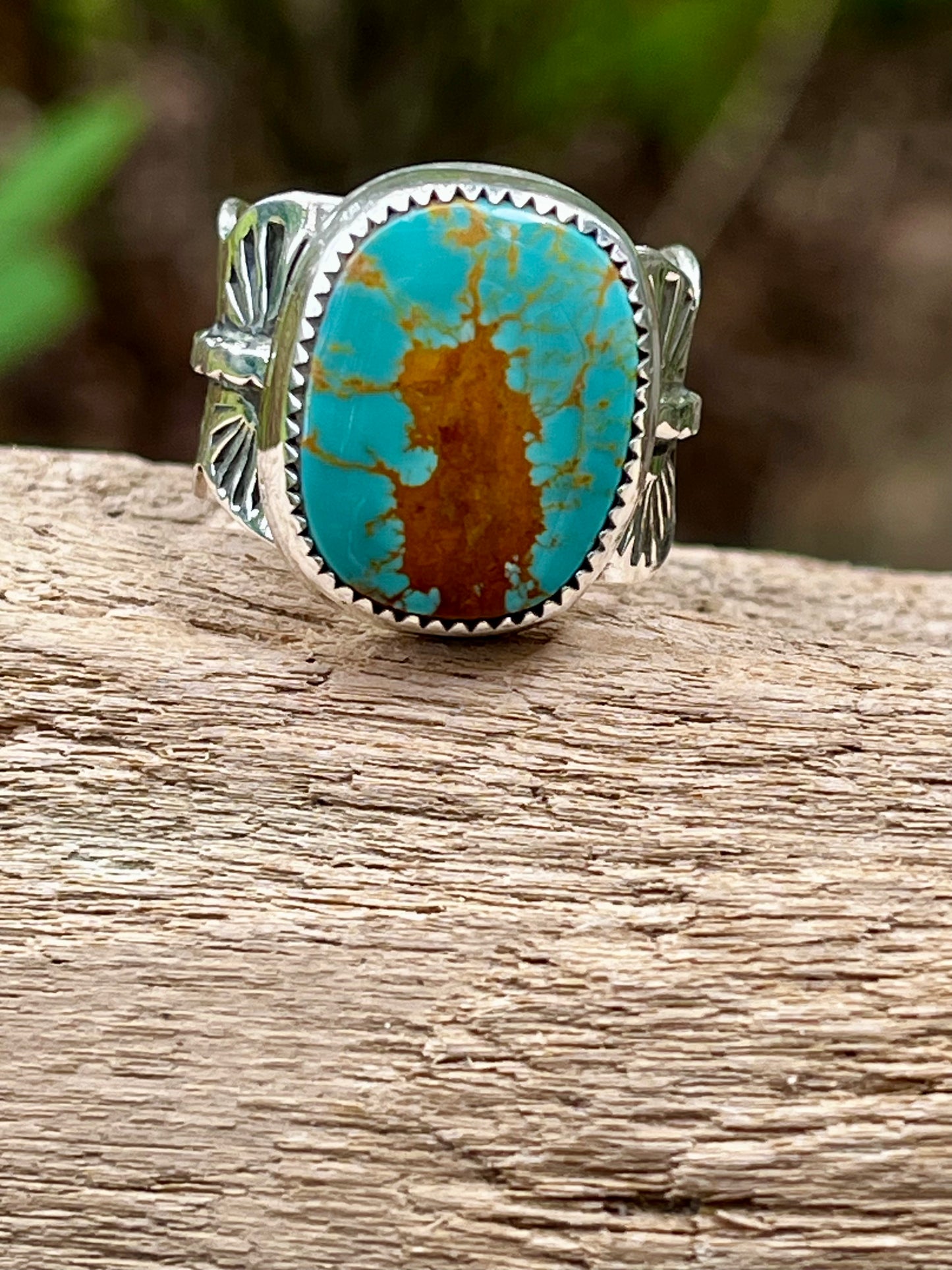 Royston Turquoise “the Statement” statement ring size 8.5