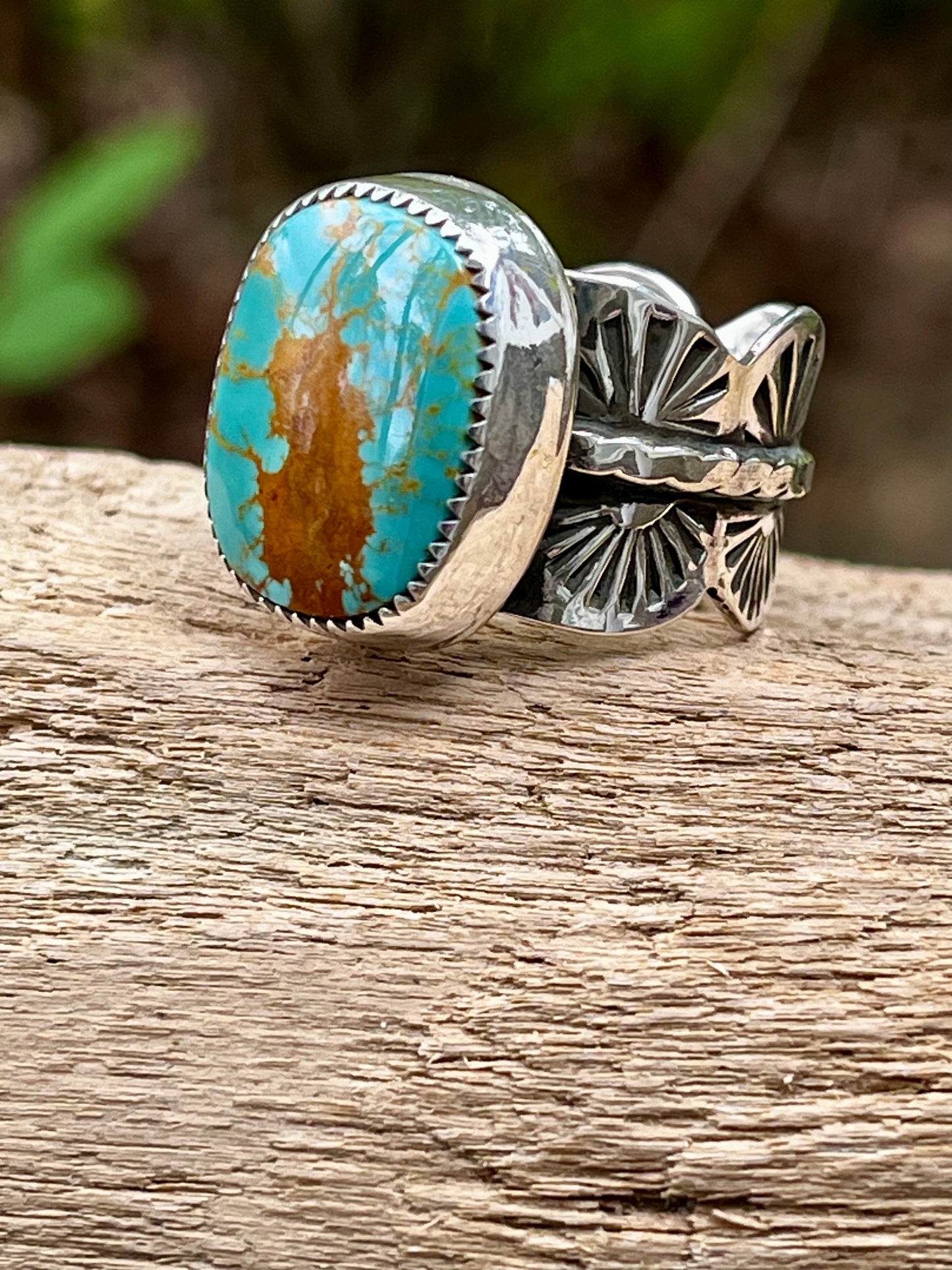 Royston Turquoise “the Statement” statement ring size 8.5