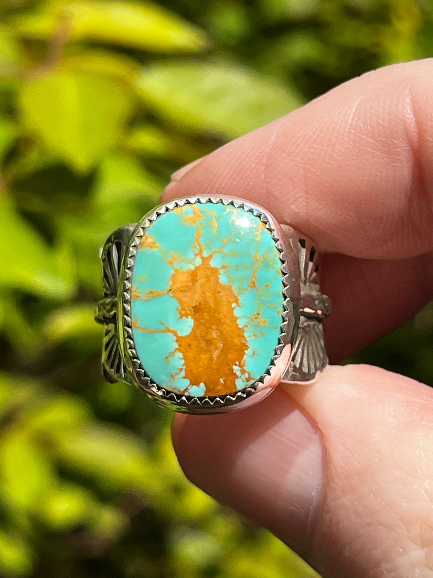 Royston Turquoise “the Statement” statement ring size 8.5