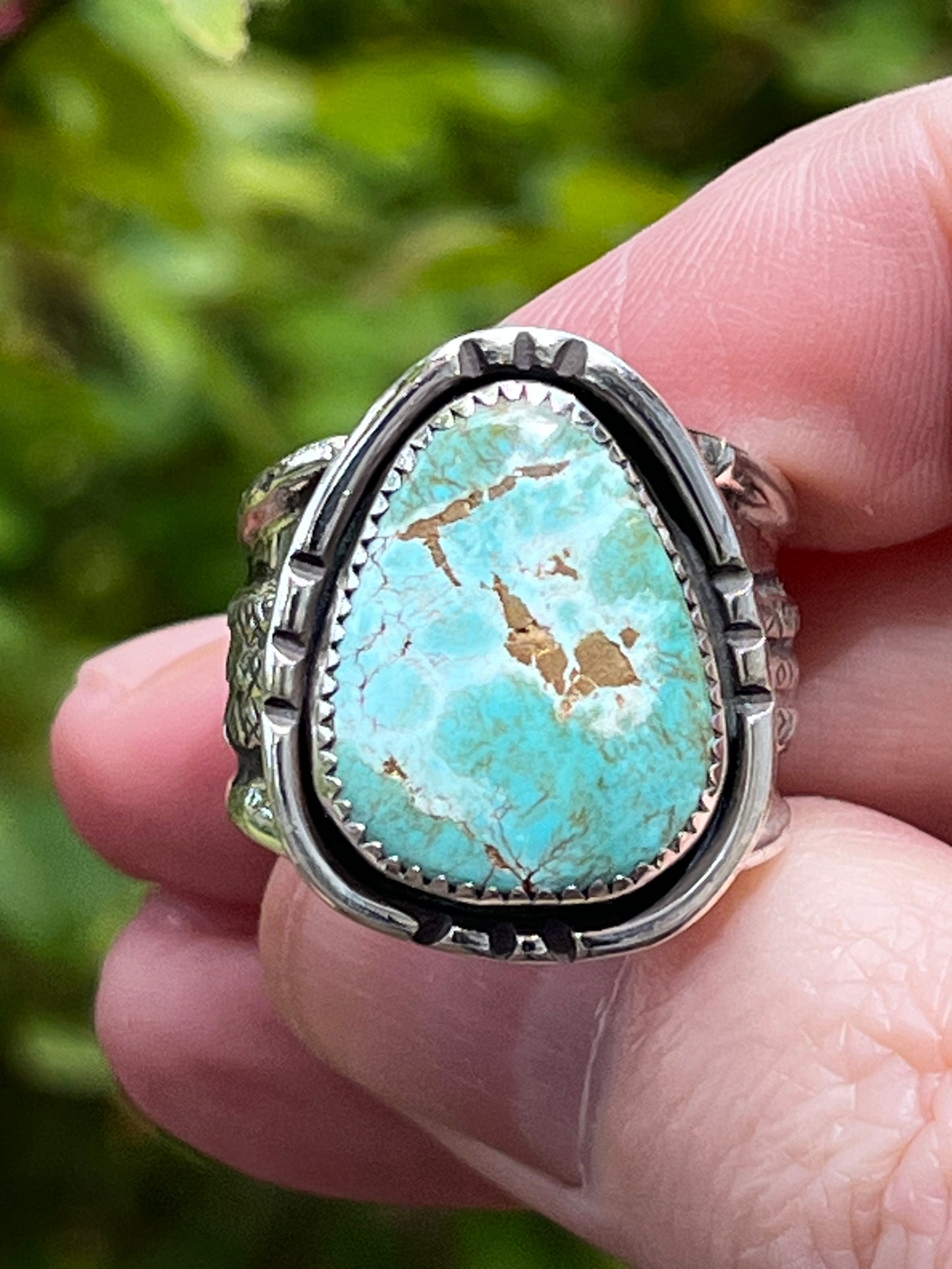 Natural Royston “the Wolf” statement ring size 10