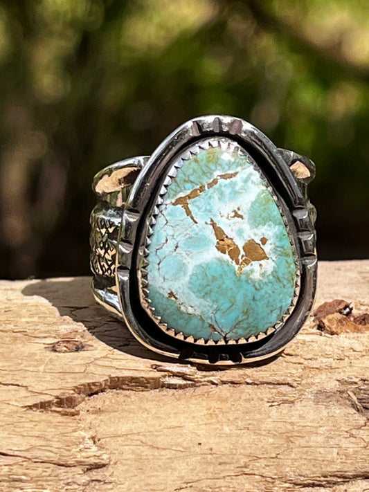 Natural Royston “the Wolf” statement ring size 10