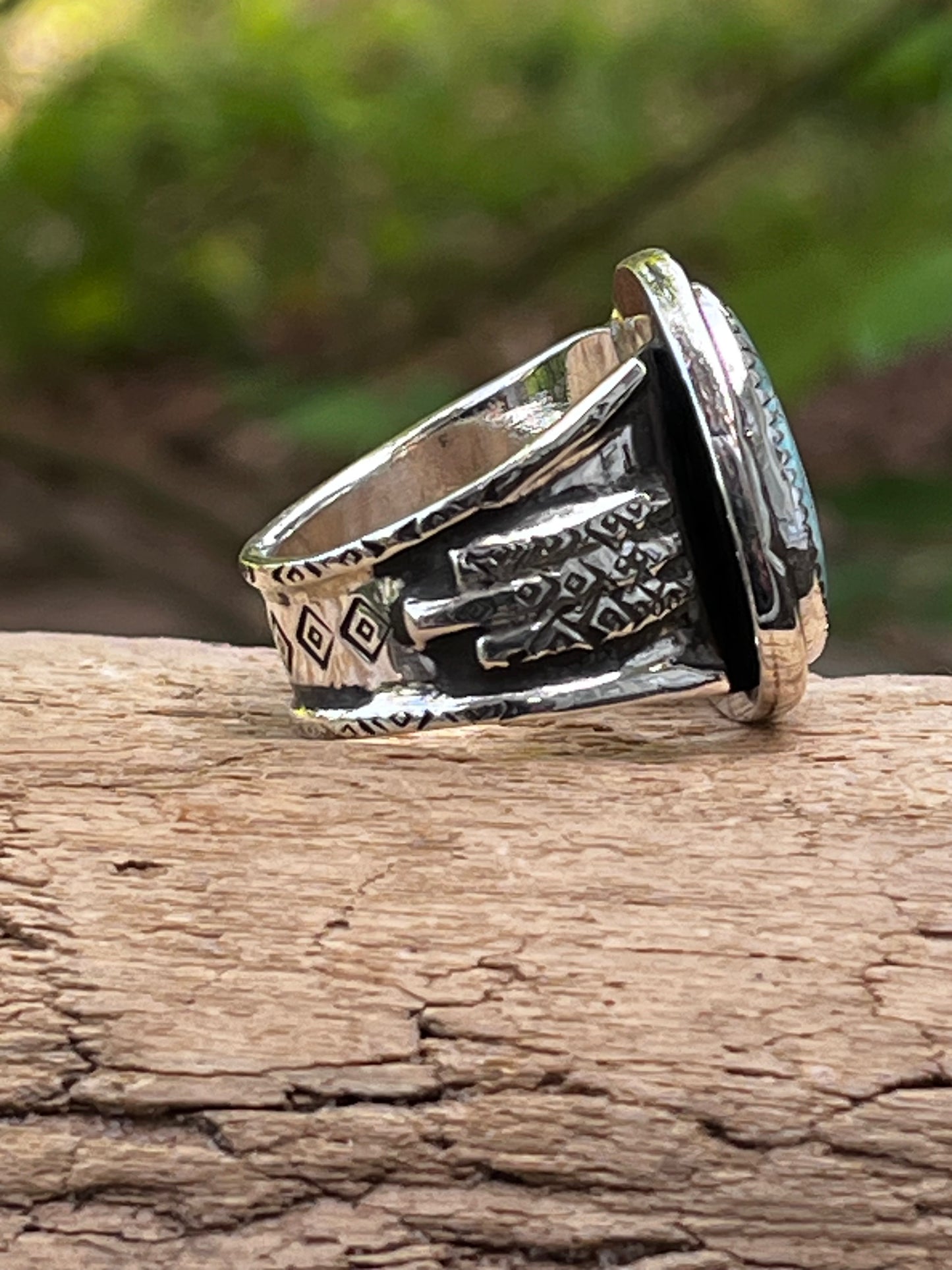 Natural Royston “the Wolf” statement ring size 10