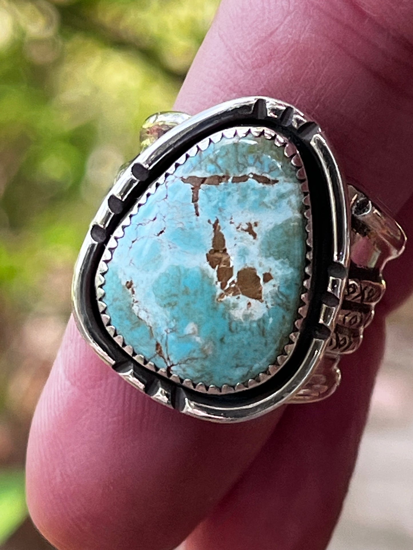 Natural Royston “the Wolf” statement ring size 10