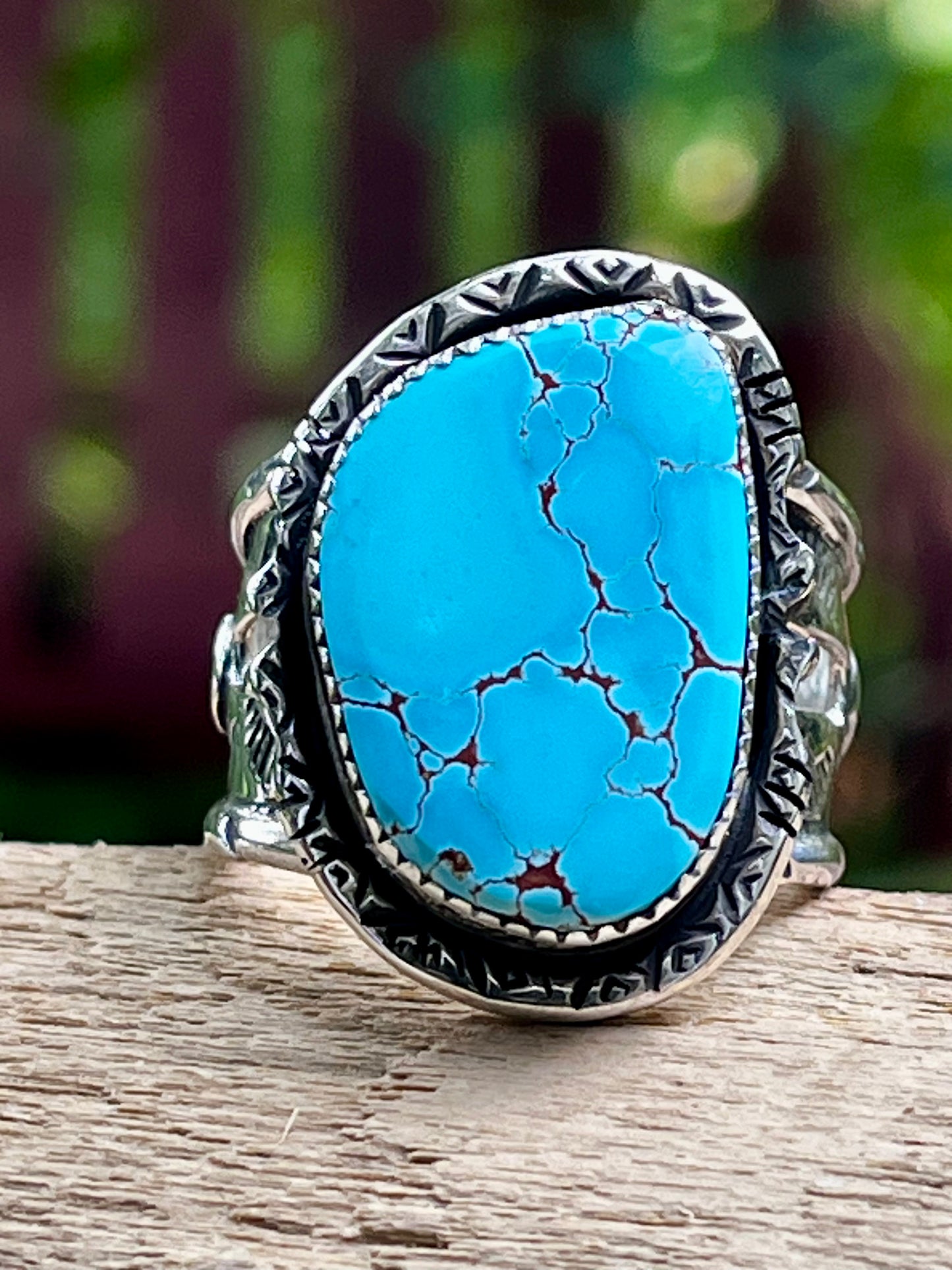 Rare Natural high grade Darling Darlene Turquoise “The Darling Dream” statement ring Sz-9.5-9.75