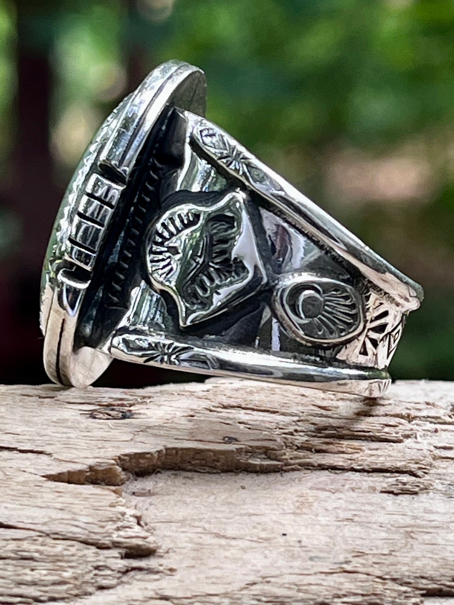 Blackjack Turquoise “Vibrations”statement ring Sz-9.75-10