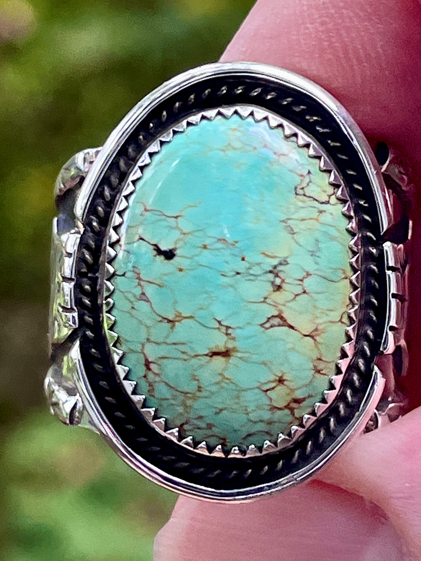 Blackjack Turquoise “Vibrations”statement ring Sz-9.75-10