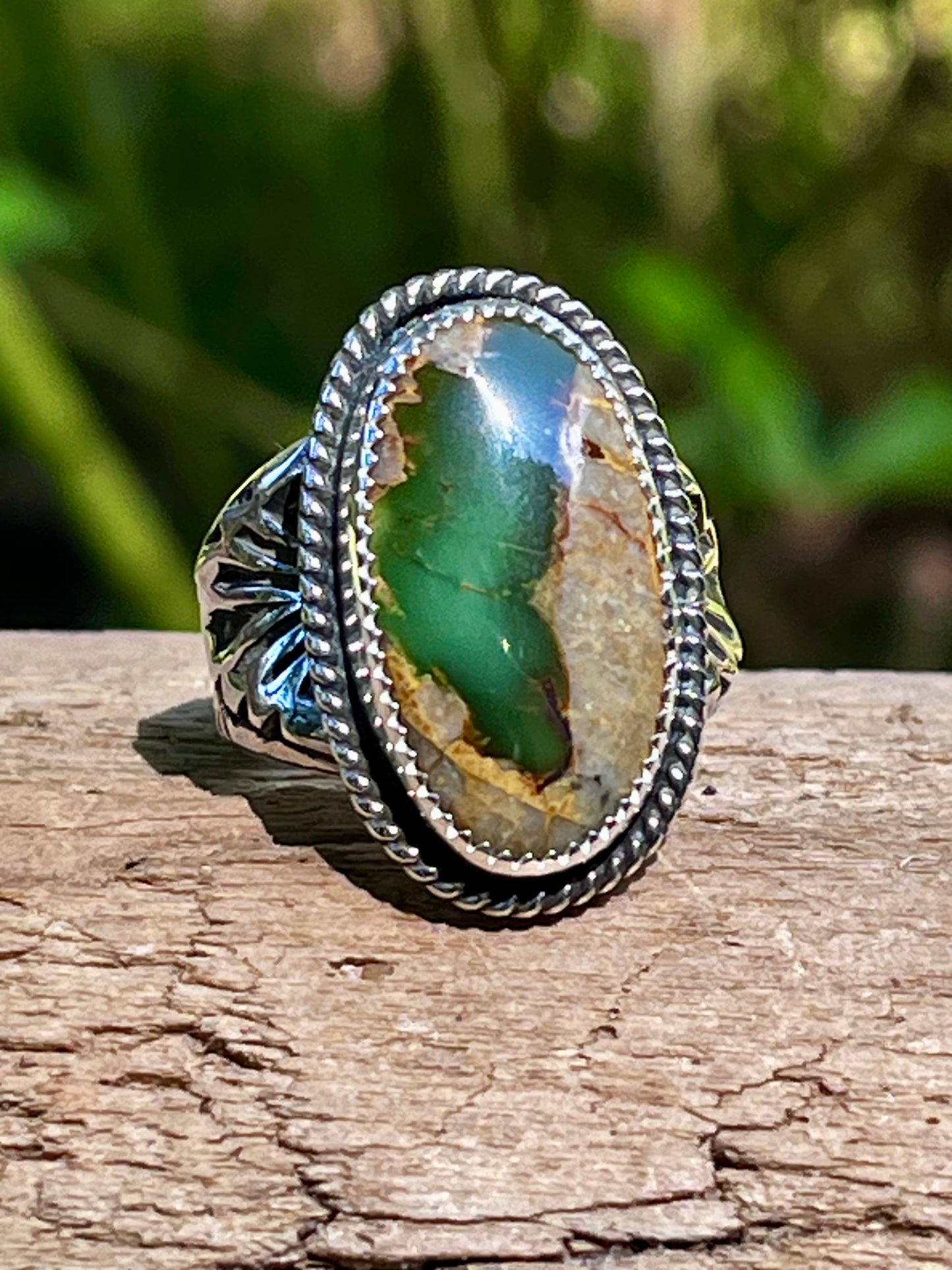 “The Vibrance inside” Unique Royston Ribbon Turquoise size -8.25-8.5