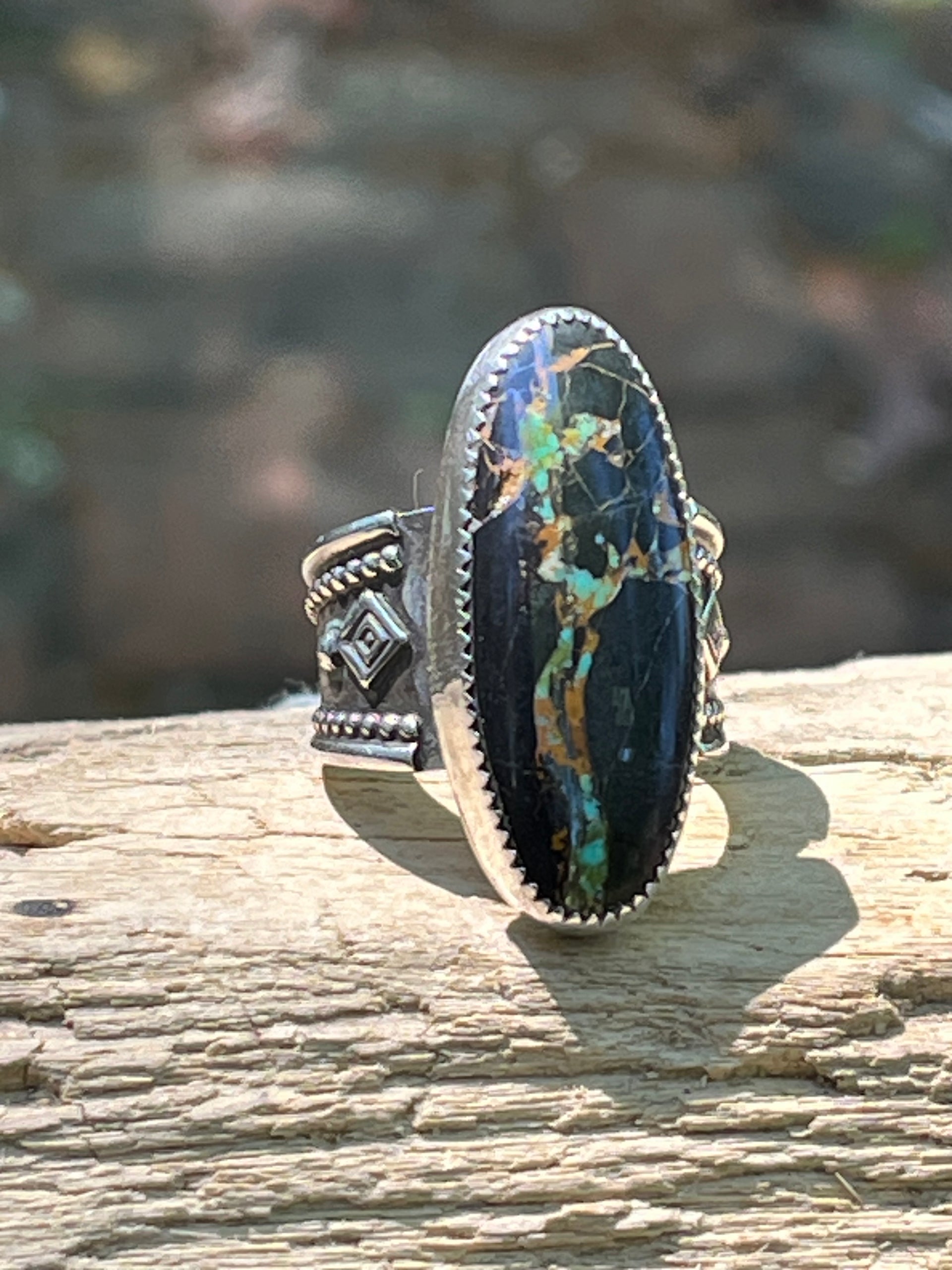 Blackjack turquoise-size 8.5 – Lucky Drifter Jewelry