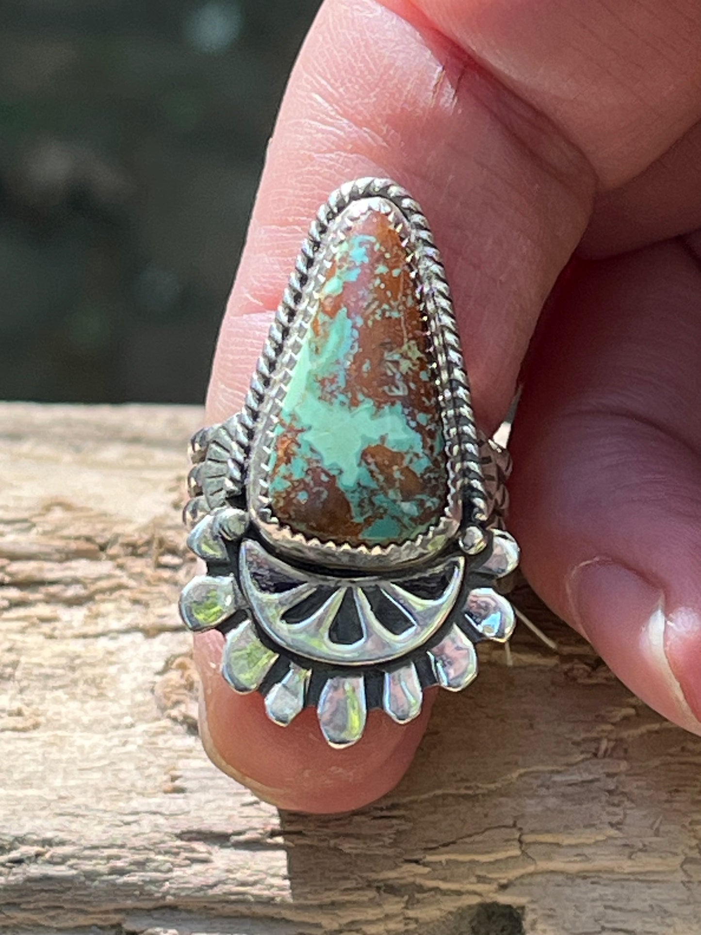 Pilot Mountain Turquoise ring-size 8