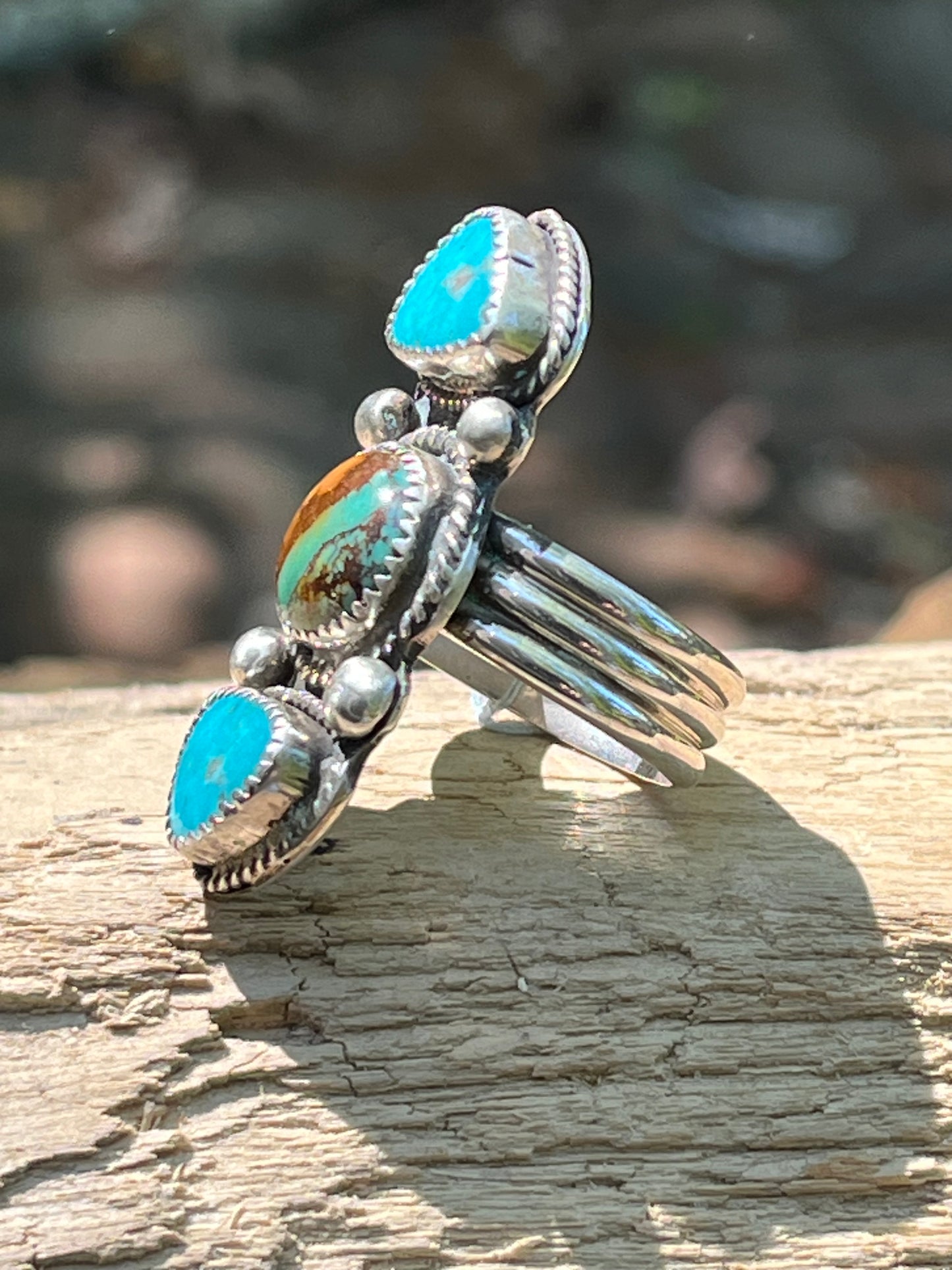 Royston Turquoise “big 3” ring-size 7