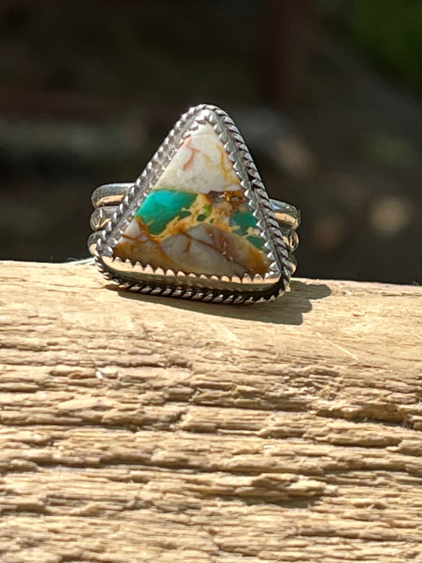Pilot Mountain Turquoise ring-size 8