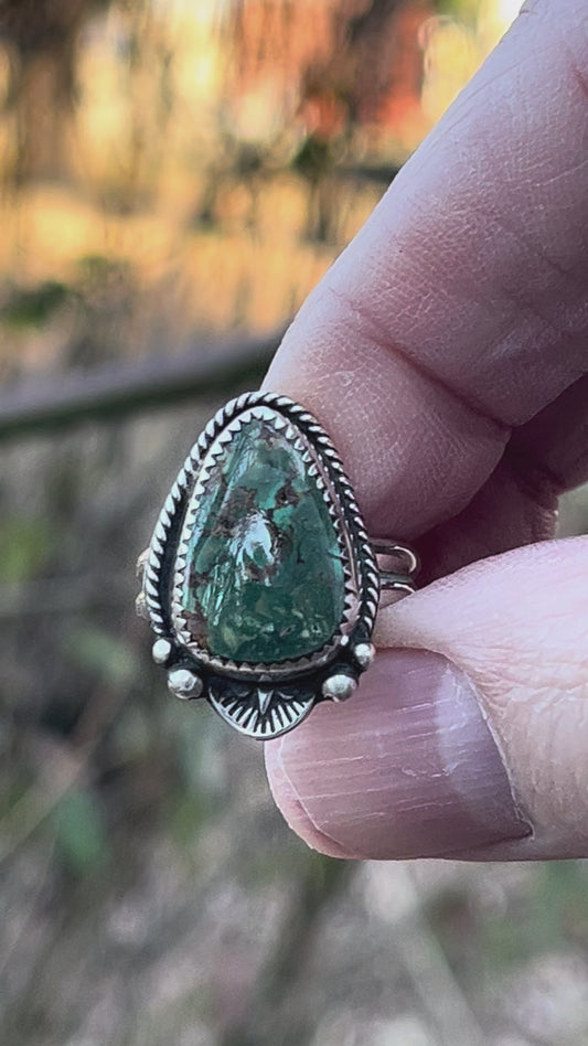 Pilot Mountain Turquoise ring Sz-7
