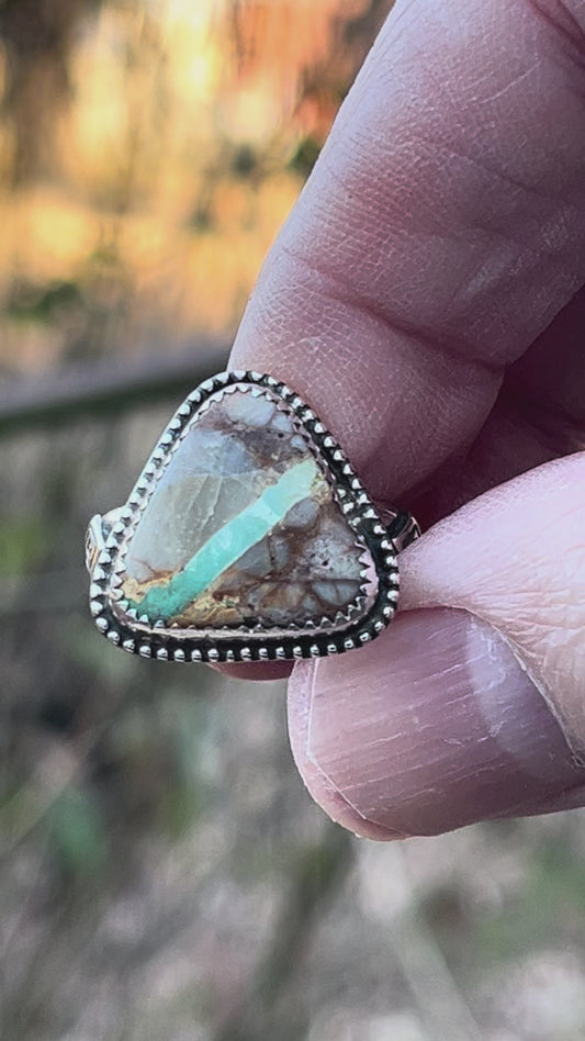 Pilot Mountain Turquoise ring Sz-9
